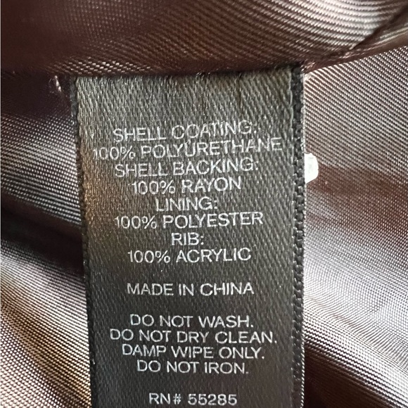 Express for Men Leather Bomber Jacket - Picture 5 of 6